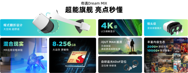 New MR product Qiyu MIX released: binocular color perspective, 3-year lying play plan New MR product Qiyu MIX released: binocular color perspective, 3-year lying play plan