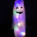 Big Size LED Halloween Outdoor Light Battery Power Skeleton Ghost Horror Grimace Glowing Party Props Halloween Decoration photo review