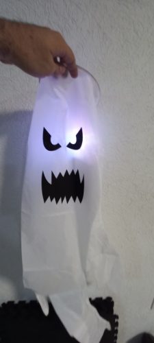 Big Size LED Halloween Outdoor Light Battery Power Skeleton Ghost Horror Grimace Glowing Party Props Halloween Decoration photo review