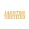 Gold Arabic Numerals